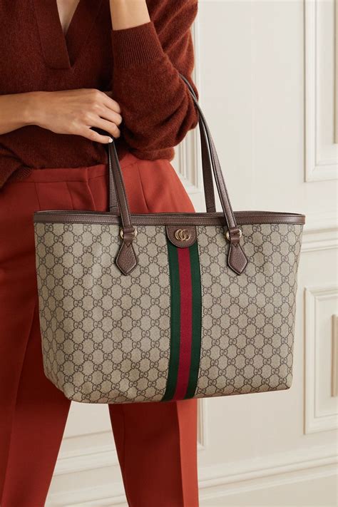 gucci canvas camera bag|Gucci tote bag with zipper.